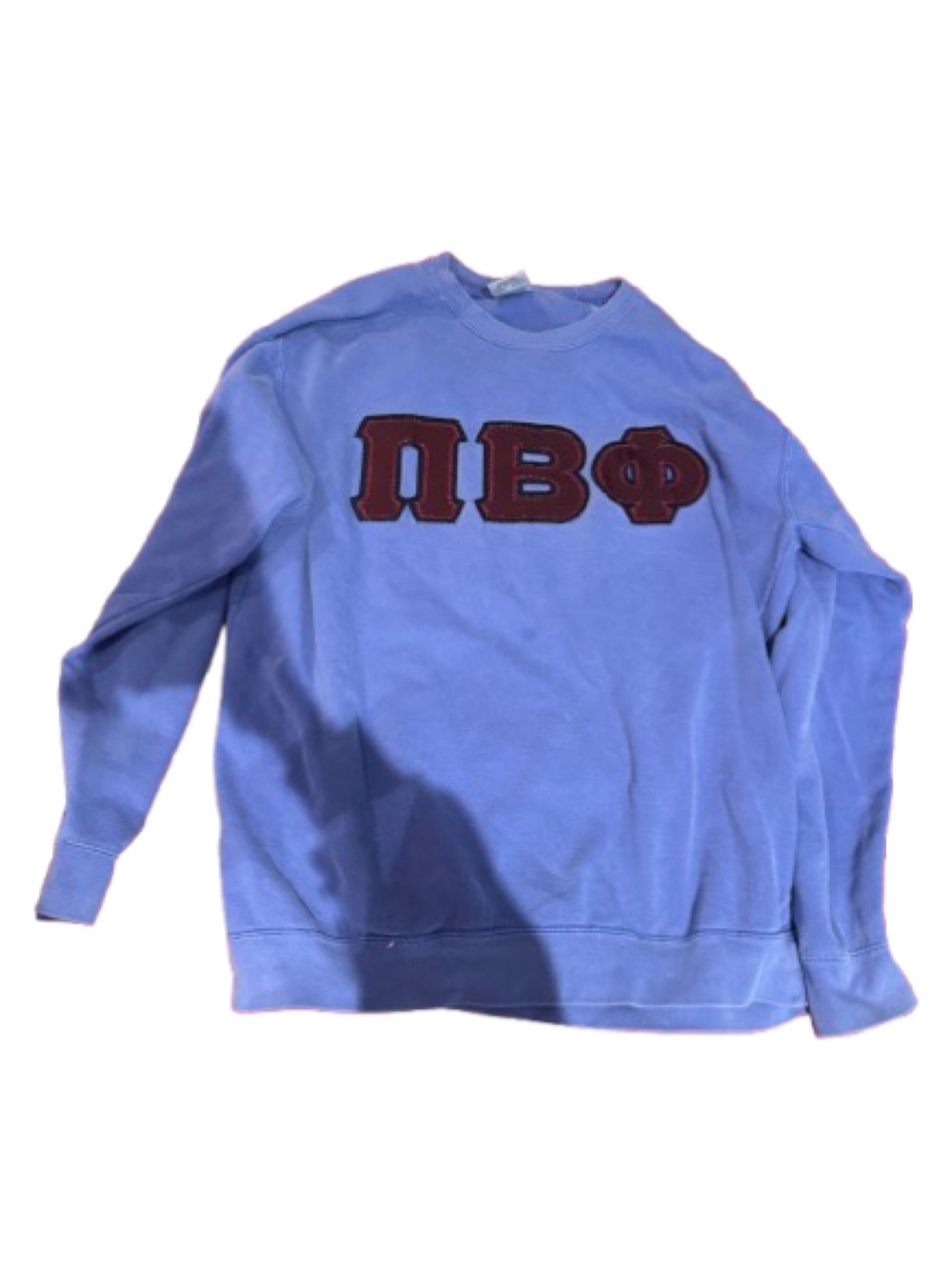 💙 Pi Beta Phi Comfort Colors Embroidered Sweatshirt - Size L💙